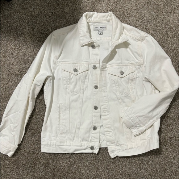 Lucky Brand Jackets & Blazers - White Denim Lucky Jean Jacket